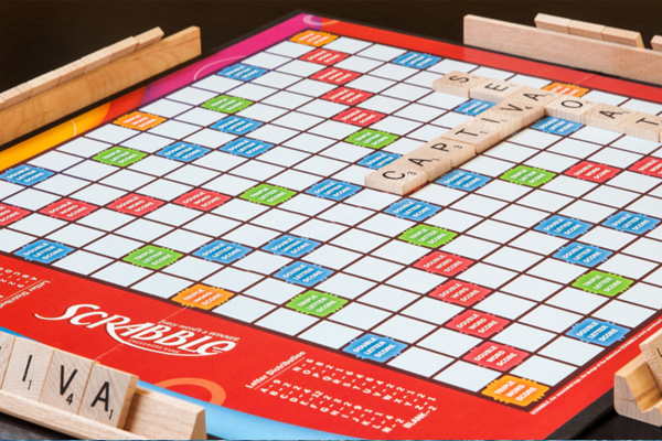 Scrabble board with Sea Oats and Captiva spelled out in scrabble tiles